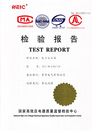 S11-M-630/10检验报告